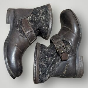 Bunker women’s size 38 EU or 7.5 US brown boots.